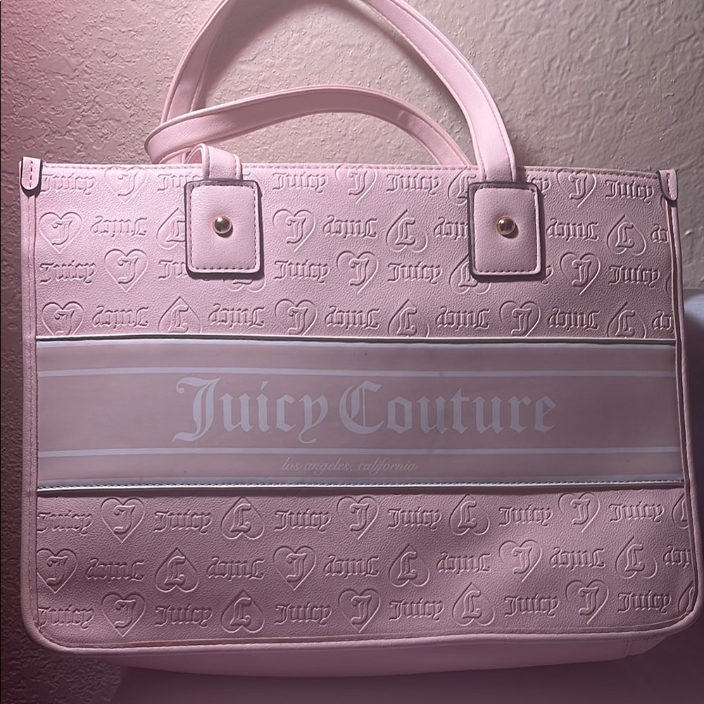 Juicy Couture Light Pink Embossed Handbag